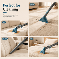 PrettyCare Portable Carpet Cleaner Machine, 20Kpa Carpet Shampooer for Deep Cleaning, Upholstery & Pet Stain Remover,BY32A